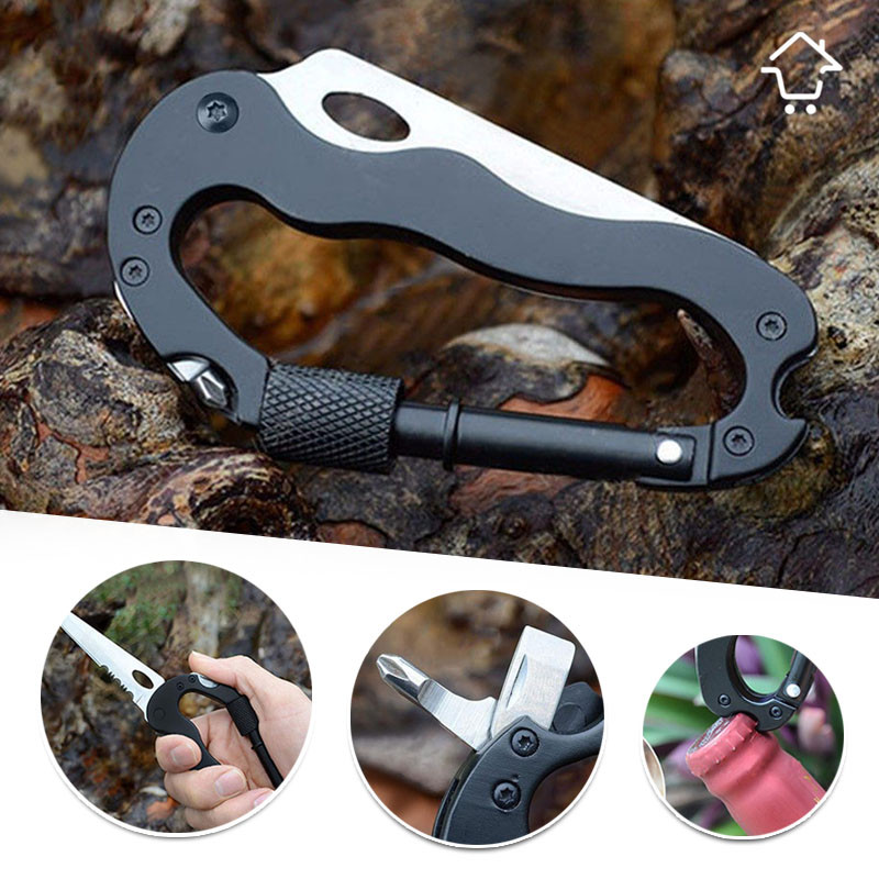 Miniatura 7 de Navaja Mosqueton Multiusos Tactico 119